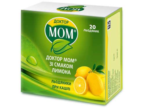 Ціни на Доктор Мом льодяники лимон №20 (4х5)