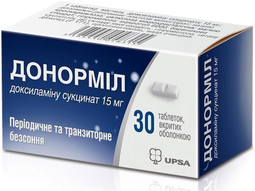 Донорміл табл. в/о 15 мг №30
