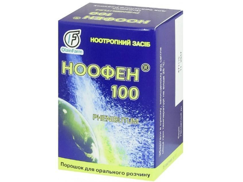 Ціни на Ноофен пор. для орал. розчину 100 мг пакет 1 г №15