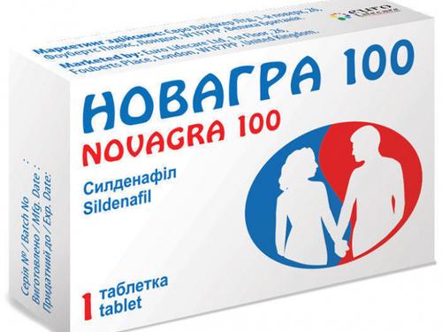 Ціни на Новагра 100 табл. в/о 100 мг №1