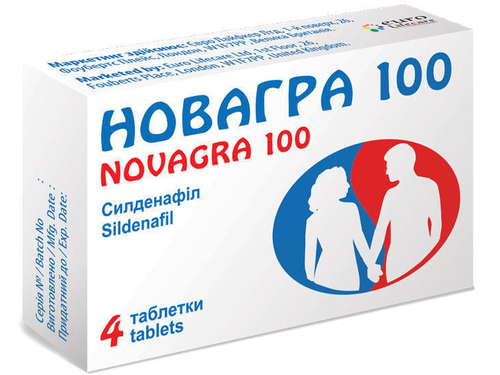 Ціни на Новагра 100 табл. в/о 100 мг №4