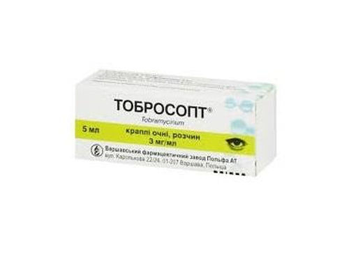 Ціни на Тобросопт краплі очні 3 мг/мл фл. 5 мл