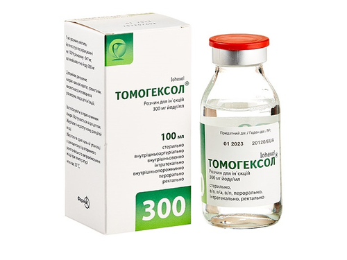 Ціни на Томогексол розчин для ін. 300 мг йоду/мл фл. 100 мл