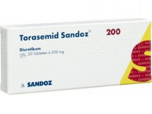 Ціни на Торасемід Сандоз табл. 200 мг №20 (10х2)