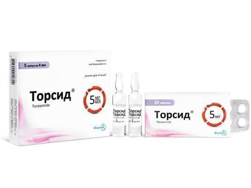Цены на Торсид раствор для ин. 5 мг/мл амп. 4 мл №5