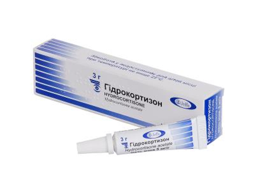 Гідрокортизон мазь очна 5 мг/г туба 3 г