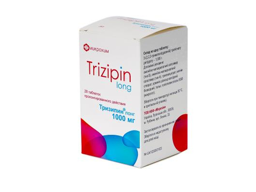 Цены на Тризипин лонг табл. 1000 мг №28