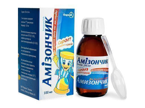 Ціни на Амізончик сироп 10 мг/мл фл. 100 мл