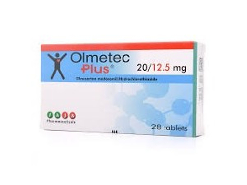 Ціни на Олметек плюс табл. в/о 20 мг/12,5 мг №28 (14х2)