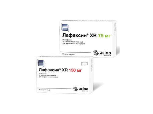 Ціни на Лафаксин XR табл. пролонг. дії 150 мг №28 (14х2)