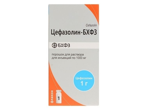 Ціни на Цефазолін-БХФЗ пор. для розчину для ін. фл. 1000 мг №1