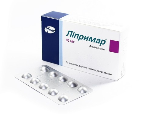 Ціни на Ліпримар табл. в/о 10 мг №30 (10х3)