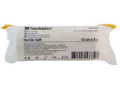 Ціни на Бинт еластичний NordePlast NorDic Soft 10 см х 5 м