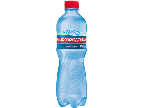 Вода мінеральна Миргородська сильногазована 0,5 л