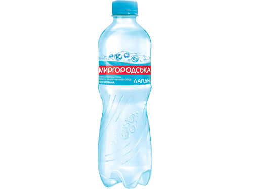 Ціни на Вода мінеральна Миргородська Лагідна слабогазована 0,5 л