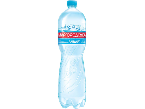 Вода мінеральна Миргородська Лагідна слабогазована 1,5 л
