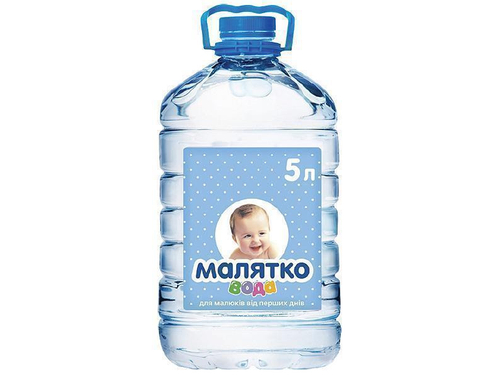 Ціни на Вода питна дитяча Малятко негазована 5 л