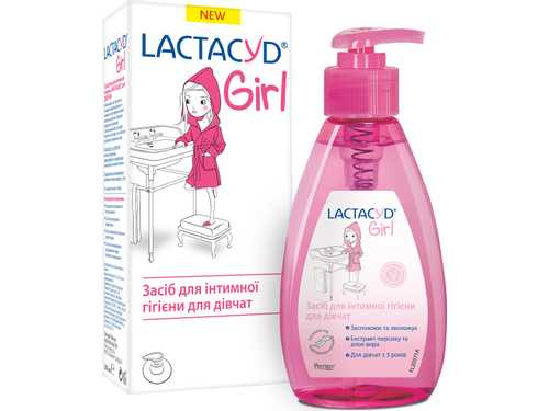 Средство для интимной гигиены Lactacyd Girl для девочек фл. с с доз. 200 мл
