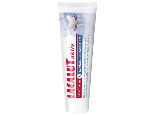 Ціни на Зубна паста Lacalut Aktiv Захист ясен & Дбайливе відбілювання 100 мл