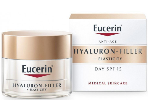 Ціни на Крем для обличчя Eucerin Hyaluron-Filler + Elasticity денний антивіковий 50 мл