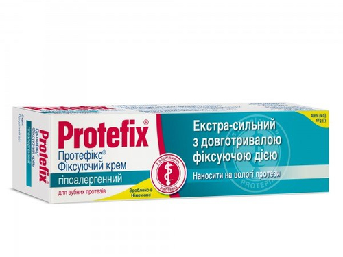Крем для фіксації зубних протезів Протефікс гіпоалергенний 40 мл