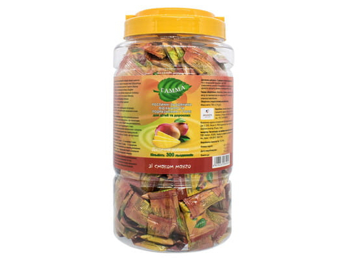 Цены на Гамма леденцы растительные от кашля со вкусом манго №300
