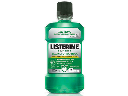 Цены на Ополаскиватель для полости рта Listerine Expert Защита от кариеса 250 мл