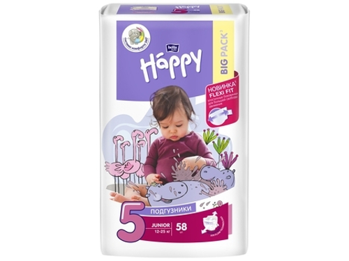 Підгузки для дітей Bella Baby Happy Junior розмір 5, 12-25 кг, 58 шт.