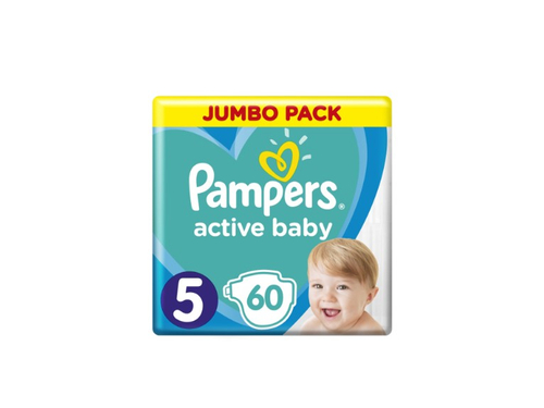 Підгузки для дітей Pampers Active Baby розмір 5, 11-16 кг, 60 шт.