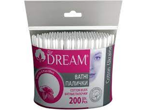 Ціни на Ватні палички Air Dream гігієнічні пакет, 200 шт.