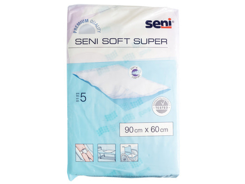 Пелюшки гігієнічні Seni Soft Super, 90 х 60 см, 5 шт.
