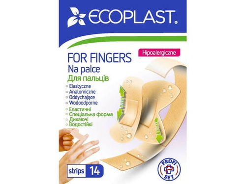 Ціни на Пластир Ecoplast Для пальців набір, еластичний, 14 шт.