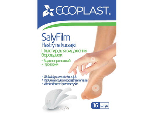 Ціни на Пластир Ecoplast SaliFilm для видалення бородавок, 16 шт.