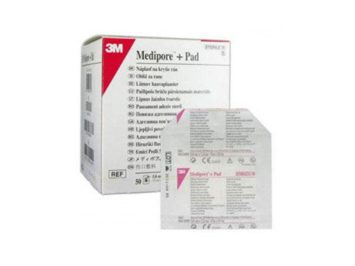 Повязка пластирна Mediporе+Pad для закрытия ран, 10 х 25 см, 1 шт.