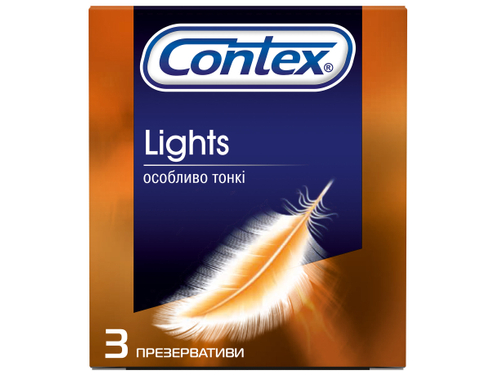 Ціни на Презервативи Contex Lights особливо тонкі 3 шт.