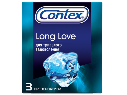 Презервативи Contex Long Love з анестетиком 3 шт.