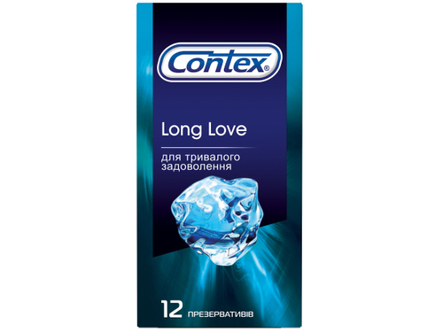 Презервативи Contex Long Love з анестетиком 12 шт.