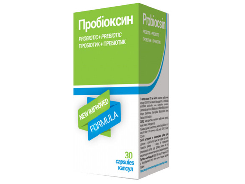 Цены на Пробиоксин капс. фл. №30
