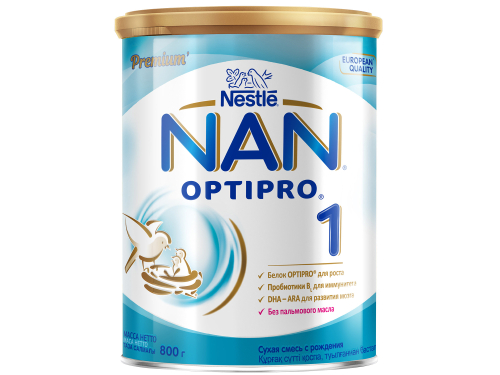 Суха молочна суміш Nestle Nan Optipro 1 від народження 800 г