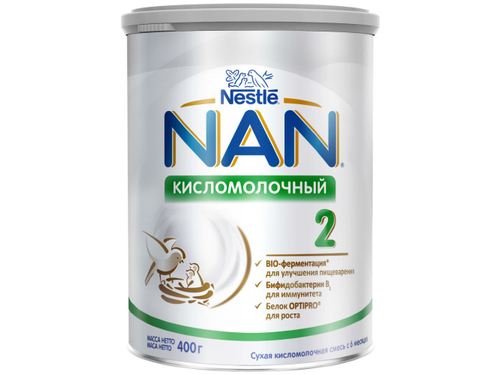Суха молочна суміш Nestle Nan Кисломолочний 2 з 6 міс. 400 г