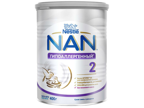Суха молочна суміш Nestle Nan Гіпоалергенний 2 Optipro з 6 міс. 400 г
