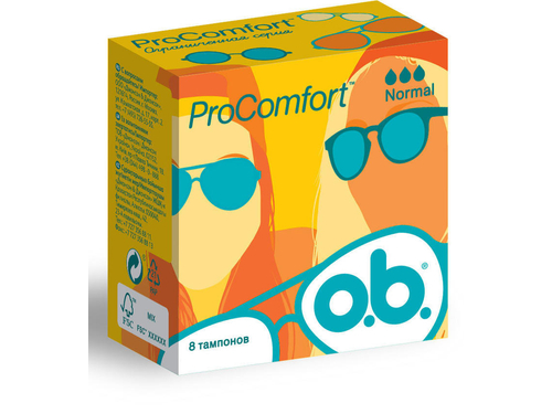 Тампони гігієнічні O.B. ProComfort Normal 8 шт.