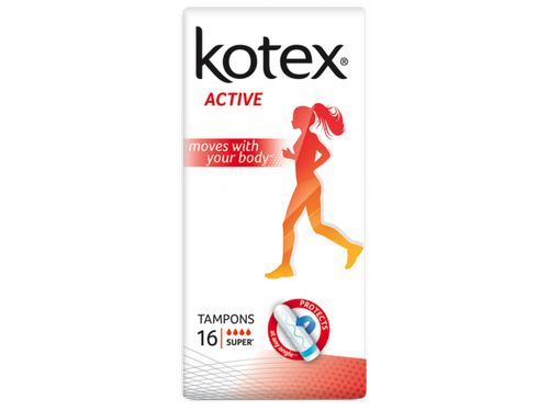Ціни на Тампони гігієнічні Kotex Active супер 16 шт.