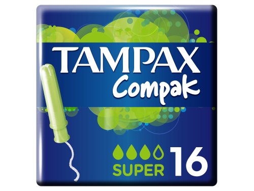 Тампоны гигиенические Tampax Compak Super с апплик 16 шт.