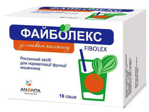 Ціни на Файболекс зі смаком апельсину пор. саше №10