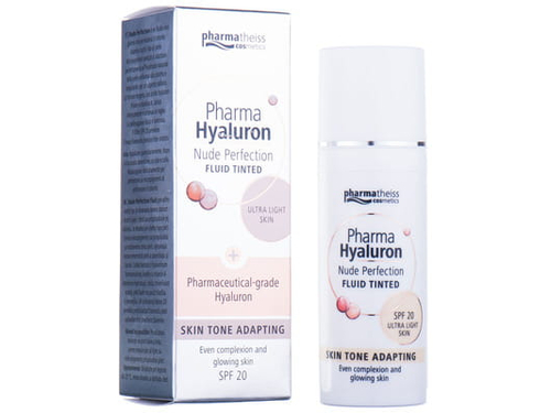 Ціни на Флюїд для обличчя Pharma Hyaluron Nude Perfection тонуючий тон світлий SPF 20, 50 мл