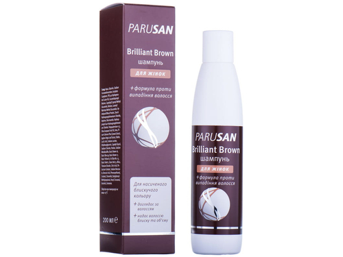 Ціни на Шампунь Parusan Brilliant Brown для жінок з формулою проти випадіння волосся 200 мл