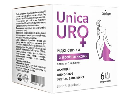 Ціни на Засіб для інтимної гігієни UnicaURO рідкі свічки з пробіотиками №6
