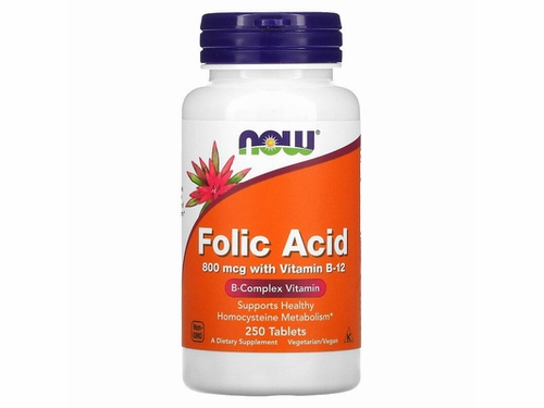 Ціни на Now Folic Acid & B-12 табл. 800 мкг №250