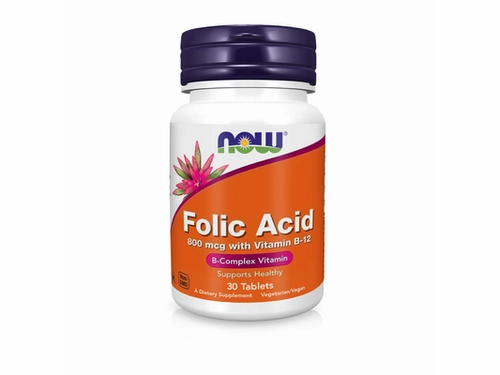 Цены на Now Folic Acid & B-12 табл. 800 мкг №30
